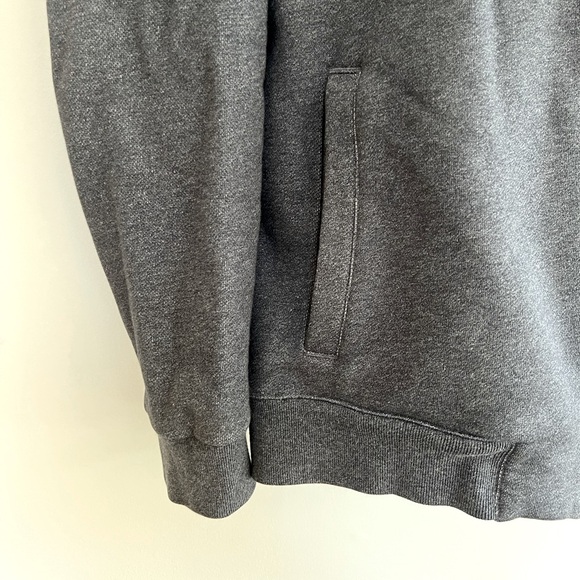 Lacoste Full Zip Long Sleeve Hoody in Dark Cosmos Gray, size L - Picture 6 of 9